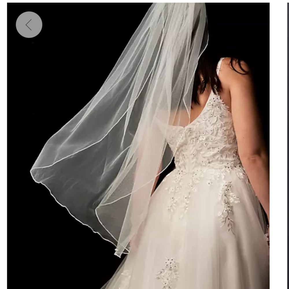 Ivory Fingertip length veil